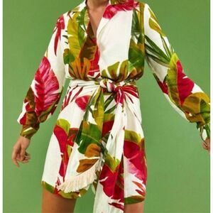 NWOT FARM Rio Spring Forest Mini Dress ,Small $218 A25